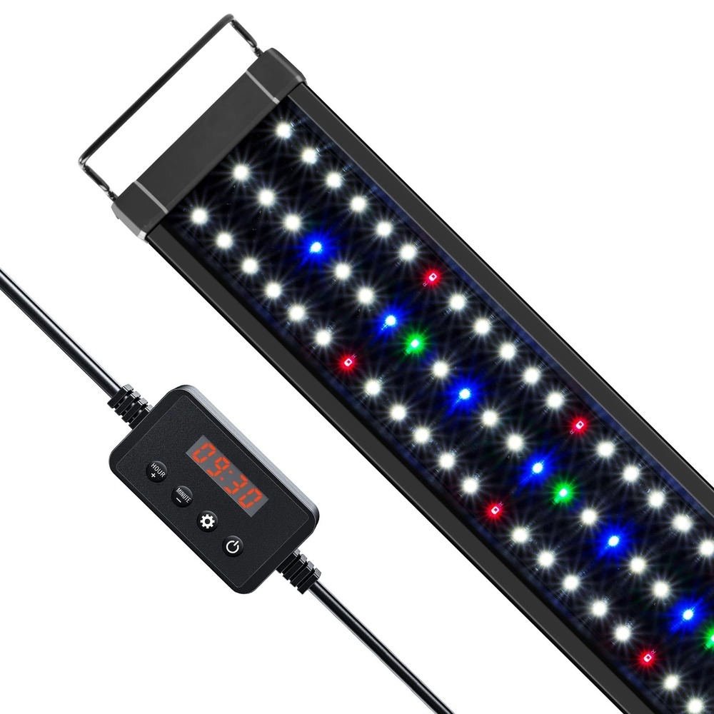 NICREW ClassicLED Plus 32W Aquarium Light 48-54 Inch Timer Daylight Moonlight